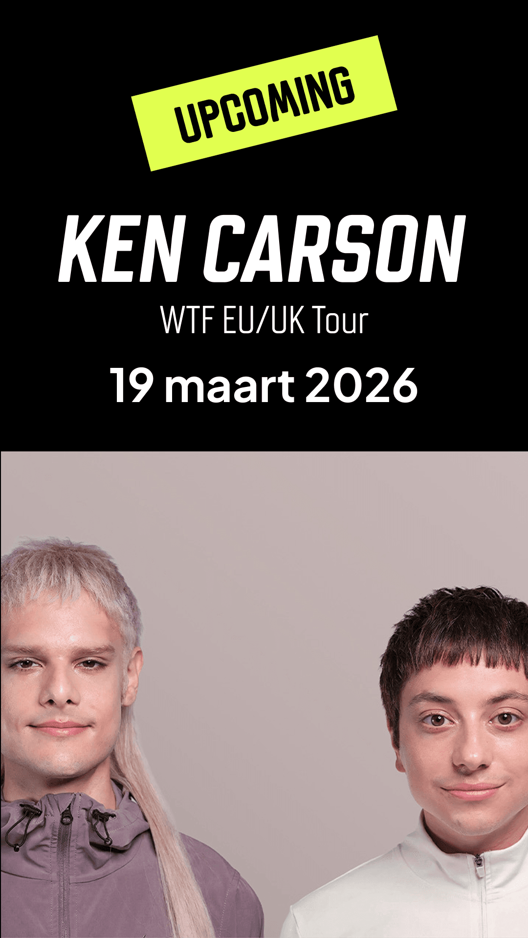 AFAS Live upcoming show portrait layout